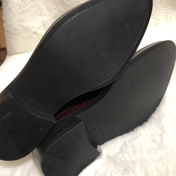 LAST NWT ZARA REAL LEATHER OXBLOOD WINGTIP BROGUES POINTED TOE - Picture 8 of 11